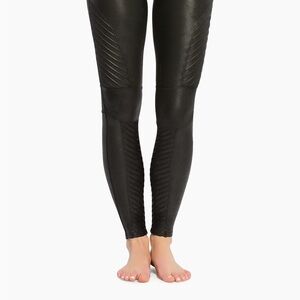 NWT Spanx Moto Faux Leather Leggings